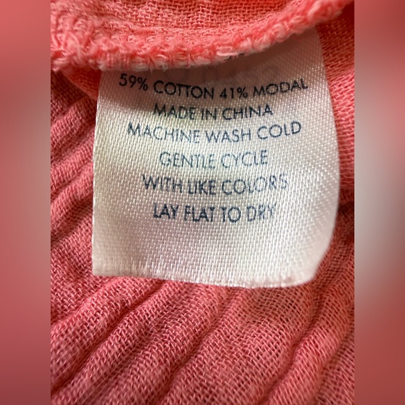 Lake Hamptons Nightgown Gauze Cotton Blend Pink Size XS - Picture 8 of 10